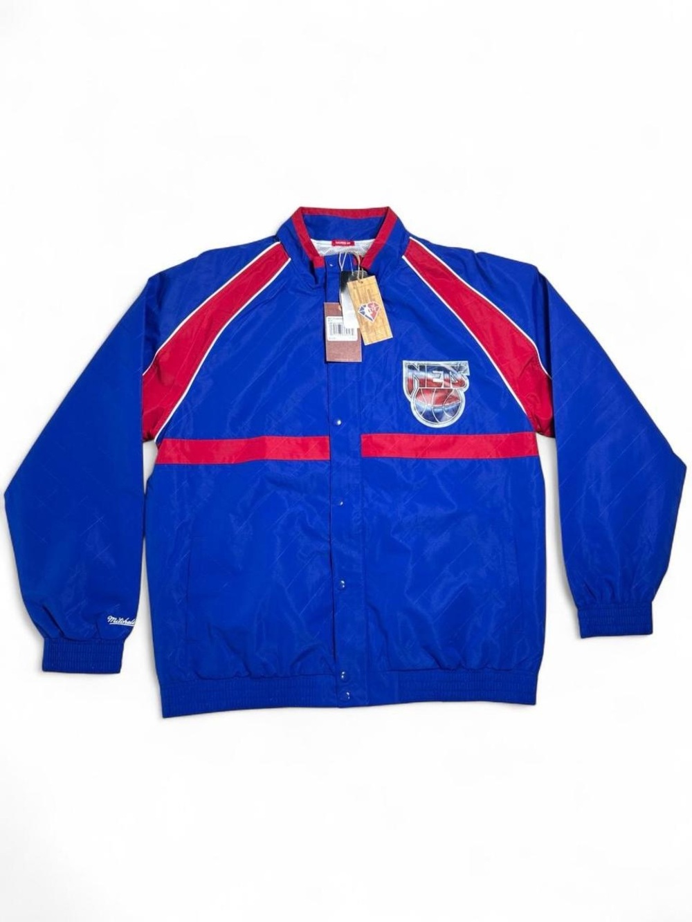 Mitchell & Ness New Jersey Nets Warm Up Jacket NWT 2XL Raglan $250